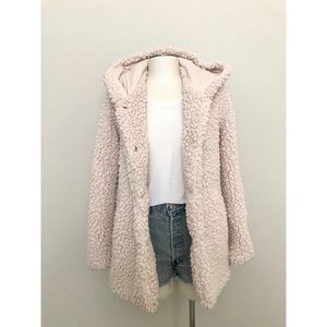 Forever 21 Teddy Coat with Hood